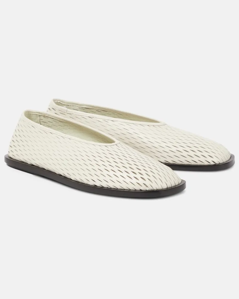 Proenza Schouler Ballerinas aus Leder Weiß