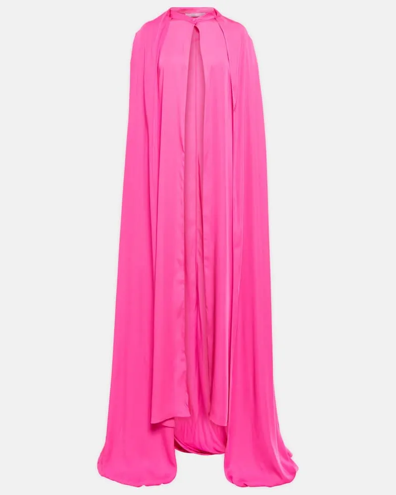 Safiyaa Robe aus Chiffon Rosa