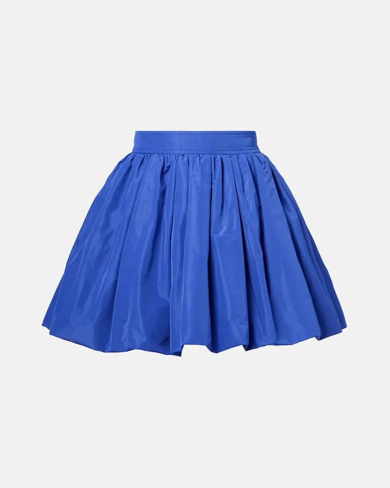 Patou Minirock aus Faille Blau