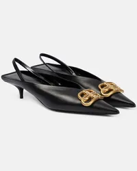 Balenciaga Slingback-Pumps Square Knife BB aus Leder Schwarz