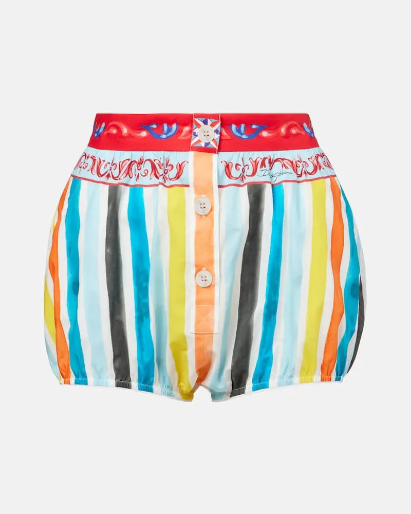 Dolce & Gabbana Shorts aus einem Baumwollgemisch Multicolor