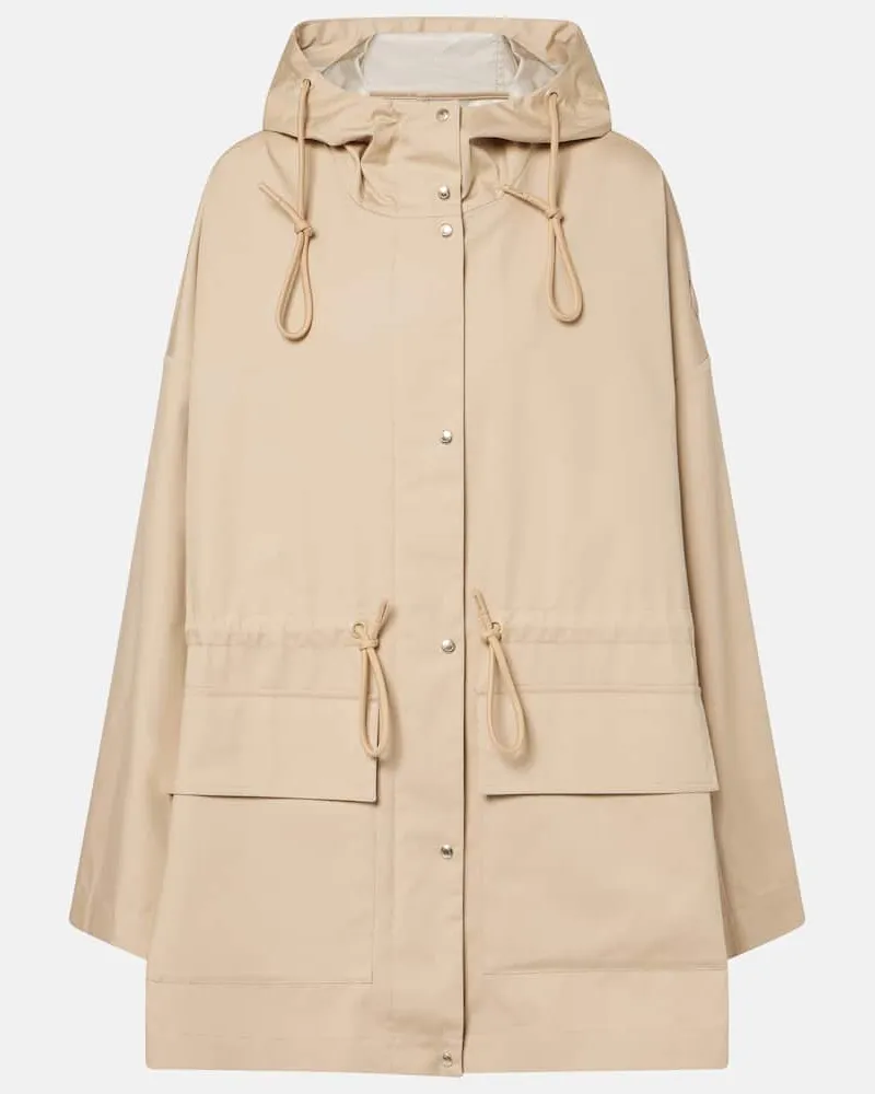 Moncler Parka Gaillon aus einem Baumwollgemisch Schwarz