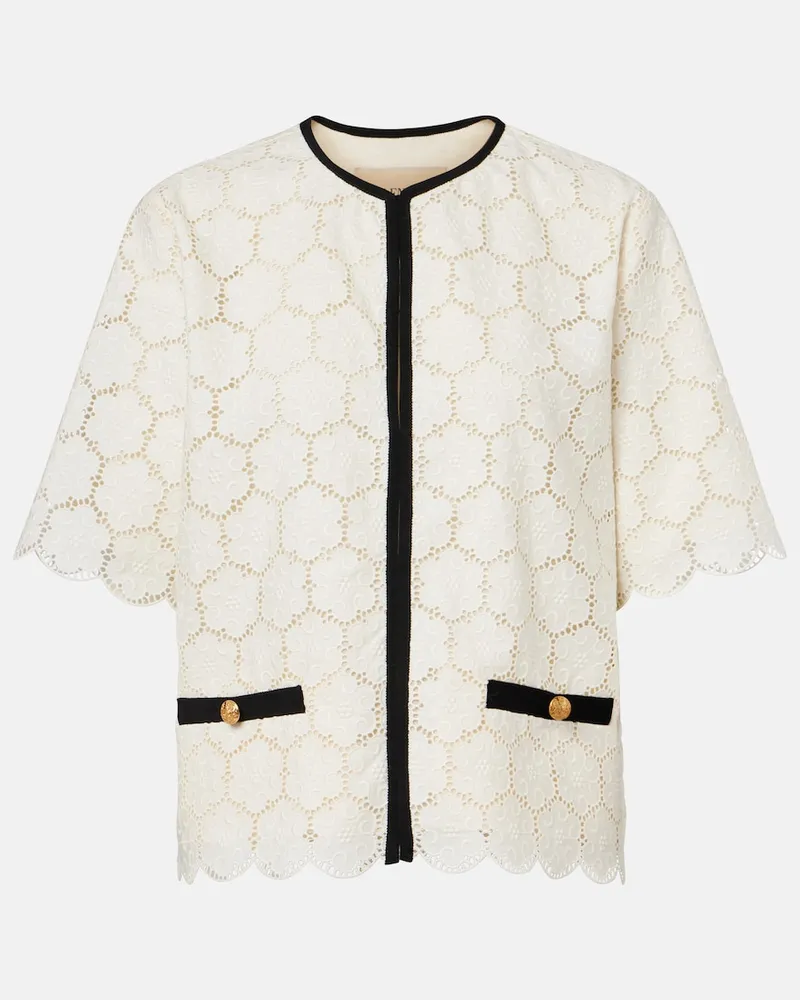 Valentino Garavani Jacke aus Baumwolle Weiß
