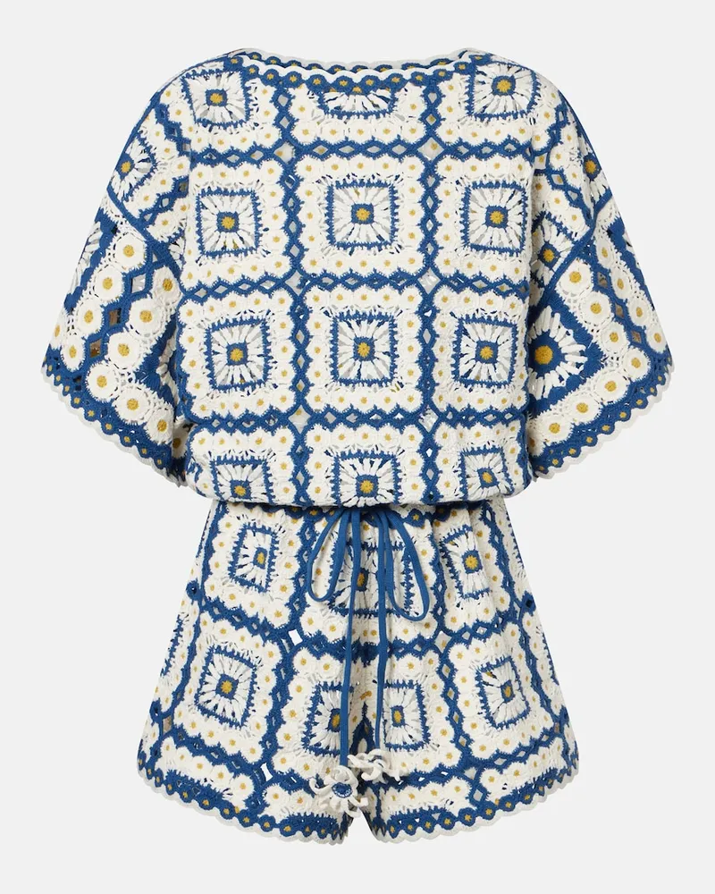 ALEMAIS Alémais Playsuit Dolly aus Baumwolle Weiß