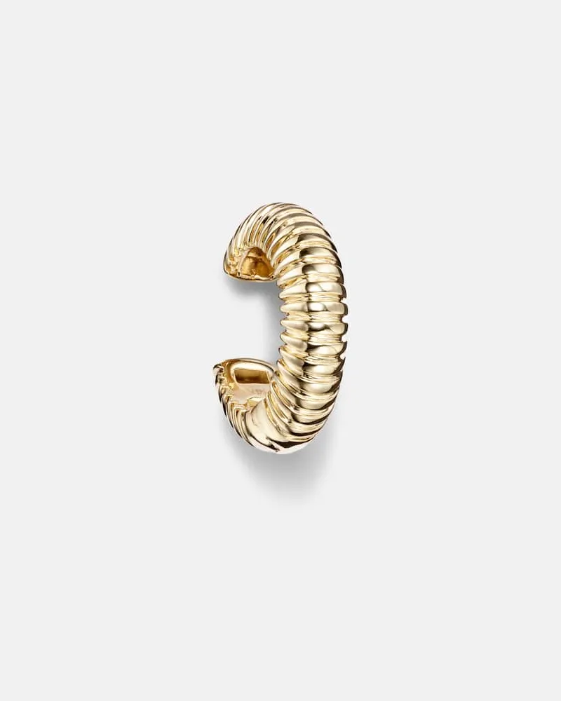 Stone & Strand Einzelner Ear Cuff Demi aus 14kt Gelbgold Gold