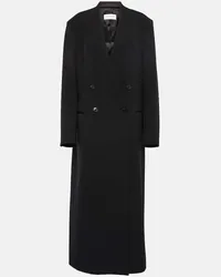 Dries van Noten Mantel aus einem Wollgemisch Schwarz