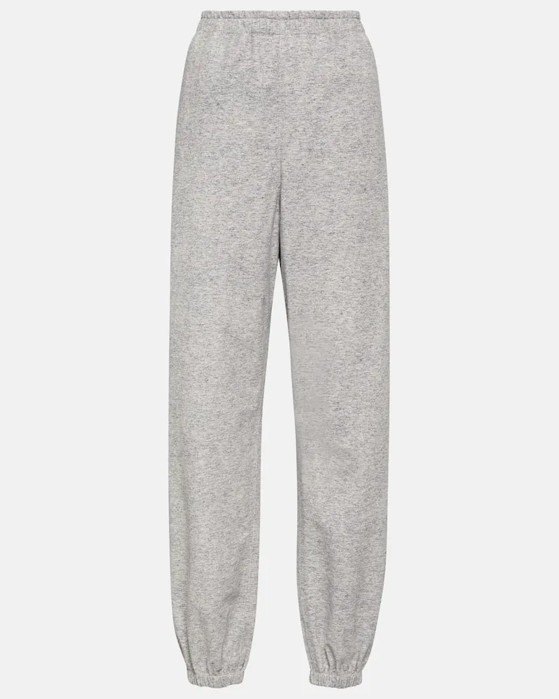 Bottega Veneta Hose Trompe l'œil aus Leder Grau