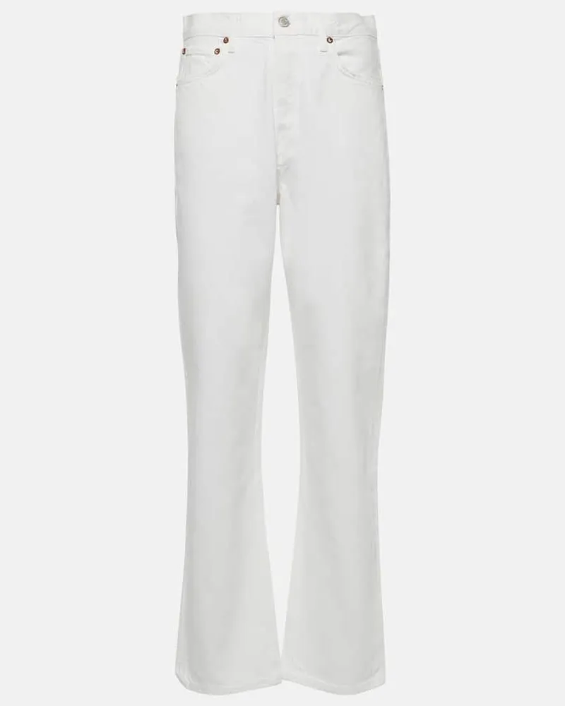 AGOLDE Straight Jeans 90’s Pinch Waist Weiß