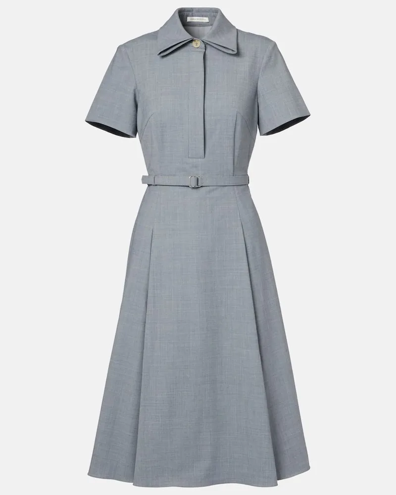 EMILIA WICKSTEAD Midikleid Iwona Grau
