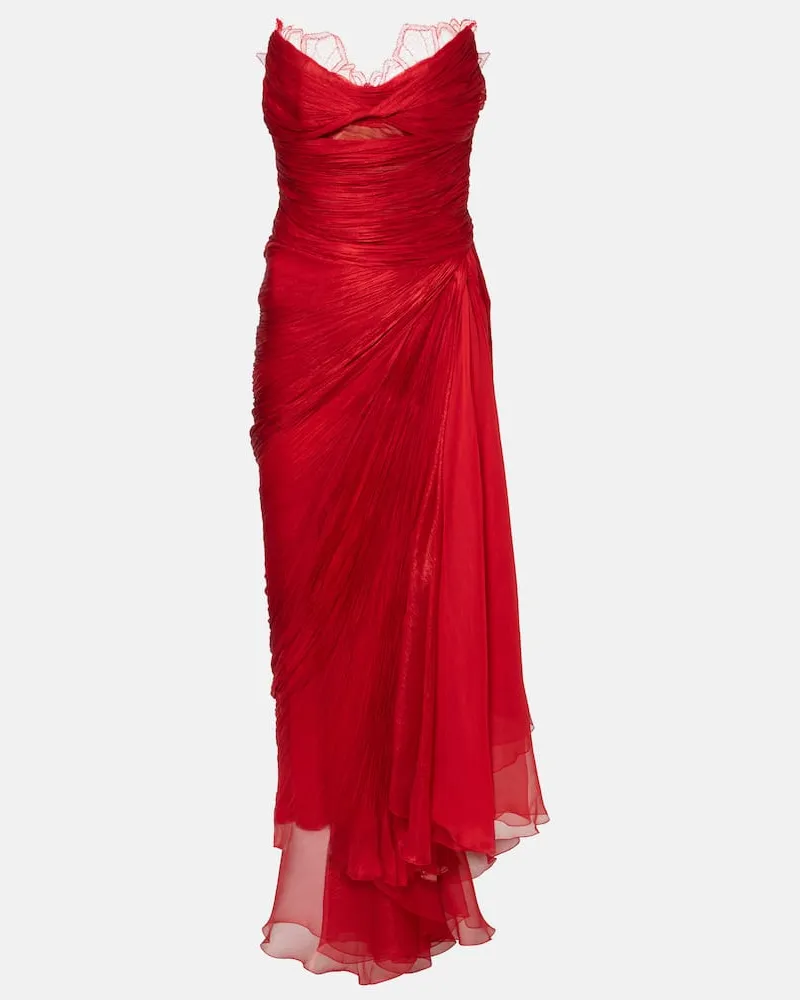 Maria Lucia Hohan Robe Jolie aus Seide Rot