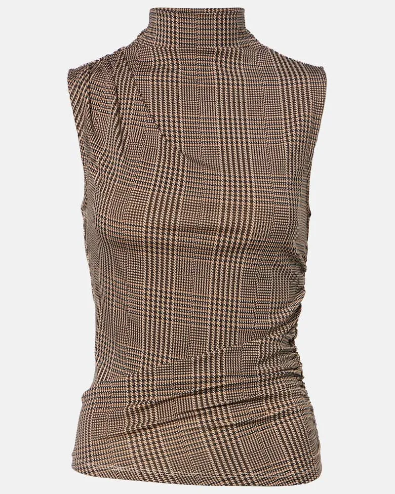 Veronica Beard Top Mylie aus Jersey Beige