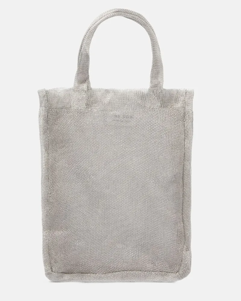 The Row Tote Bag Imogen Mini aus Mesh Silber