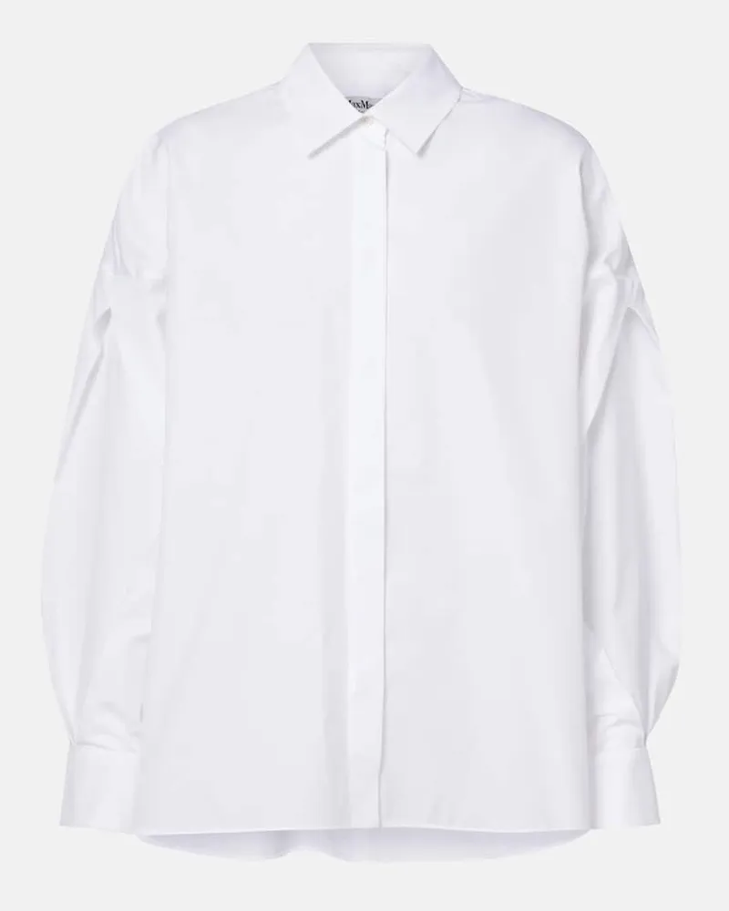 Max Mara Hemd aus Baumwolle Weiã