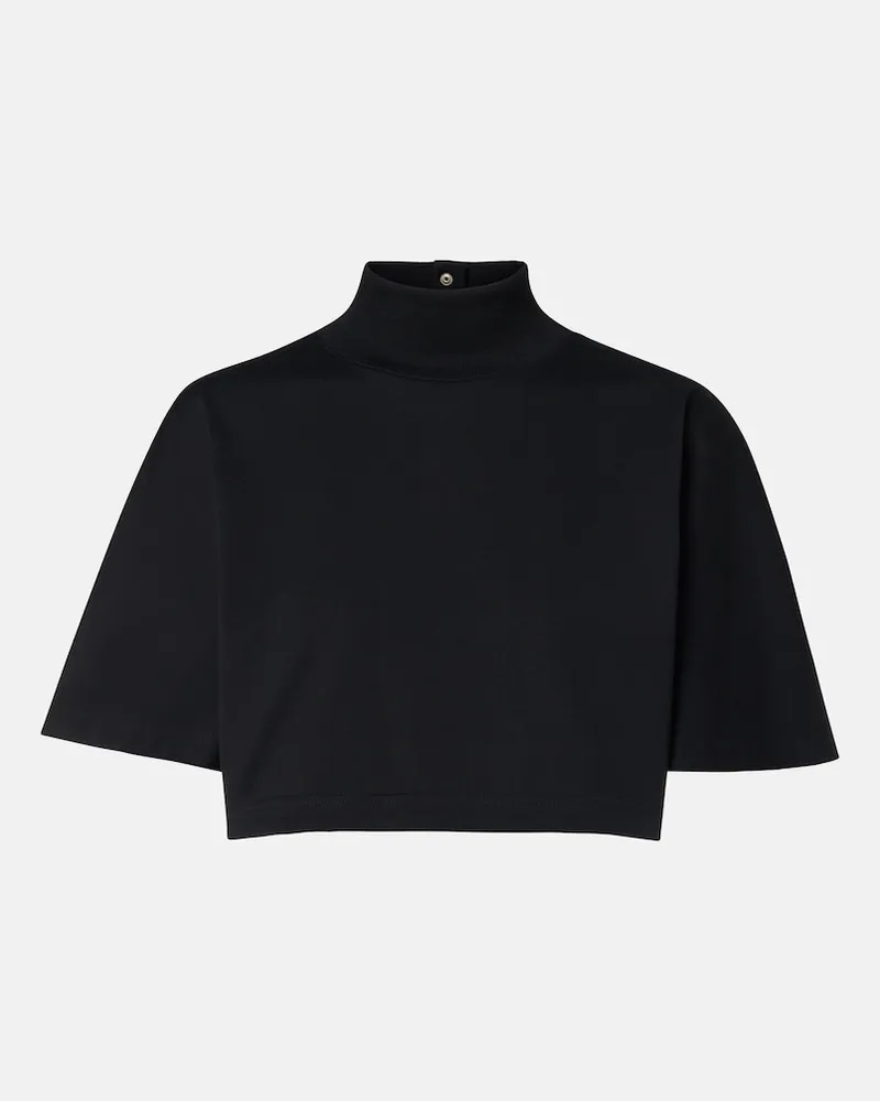 Alaïa Alaïa T-Shirt aus Baumwoll-Jersey Schwarz