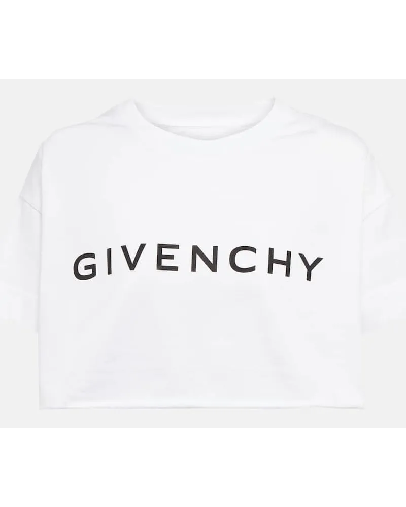 Givenchy Cropped-Top aus Baumwolle Weiss