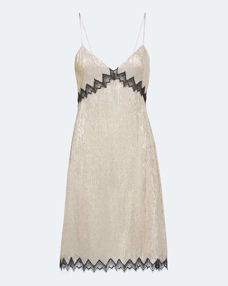 Tom Ford Slipdress aus einem Seidengemisch mit Spitze Gold