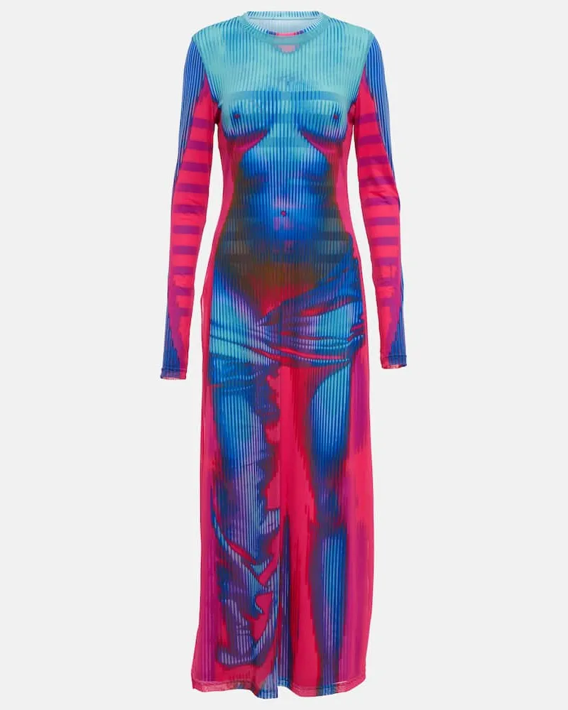 Y/PROJECT X Jean Paul Gaultier Maxikleid Body Morph Multicolor