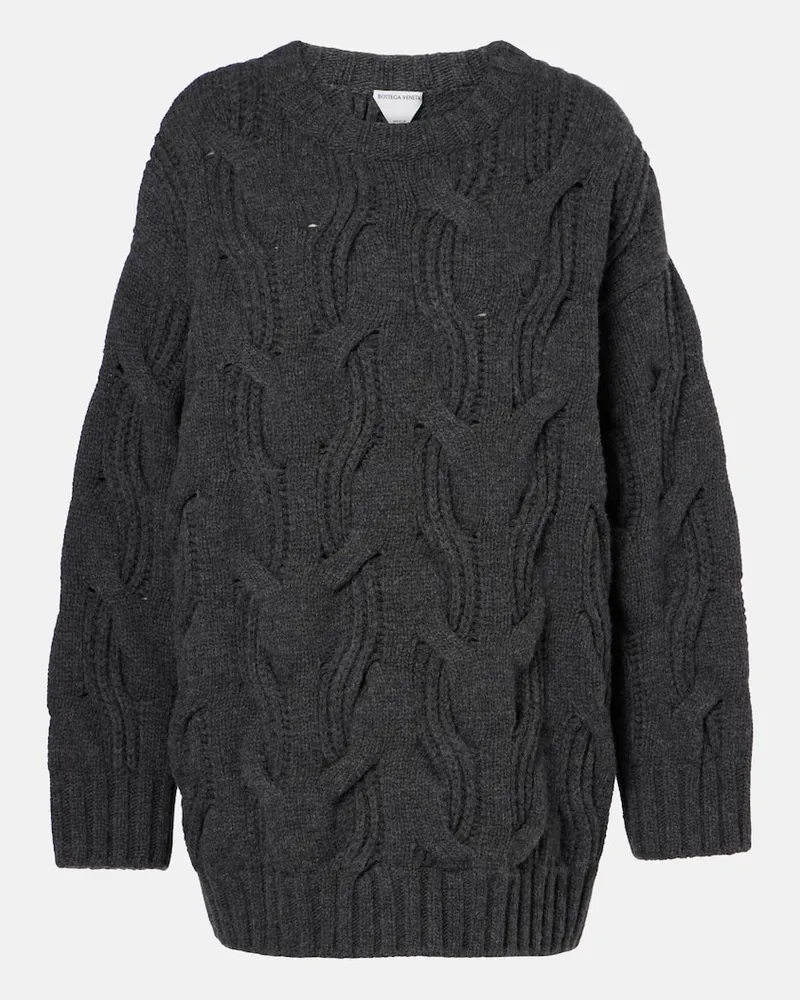 Bottega Veneta Pullover aus Wolle Grau