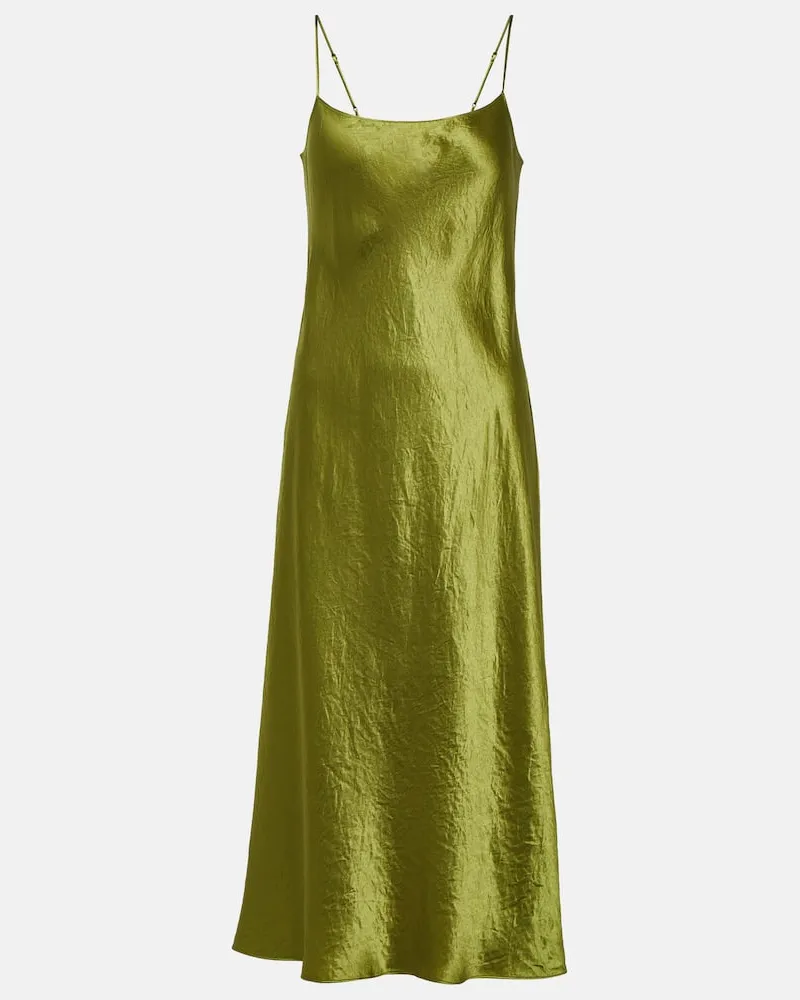 Vince Slipdress aus Satin Grün