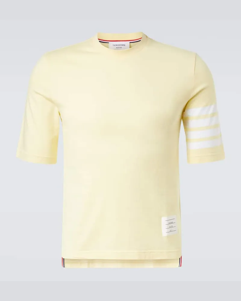 Thom Browne T-Shirt aus Baumwolle Gelb