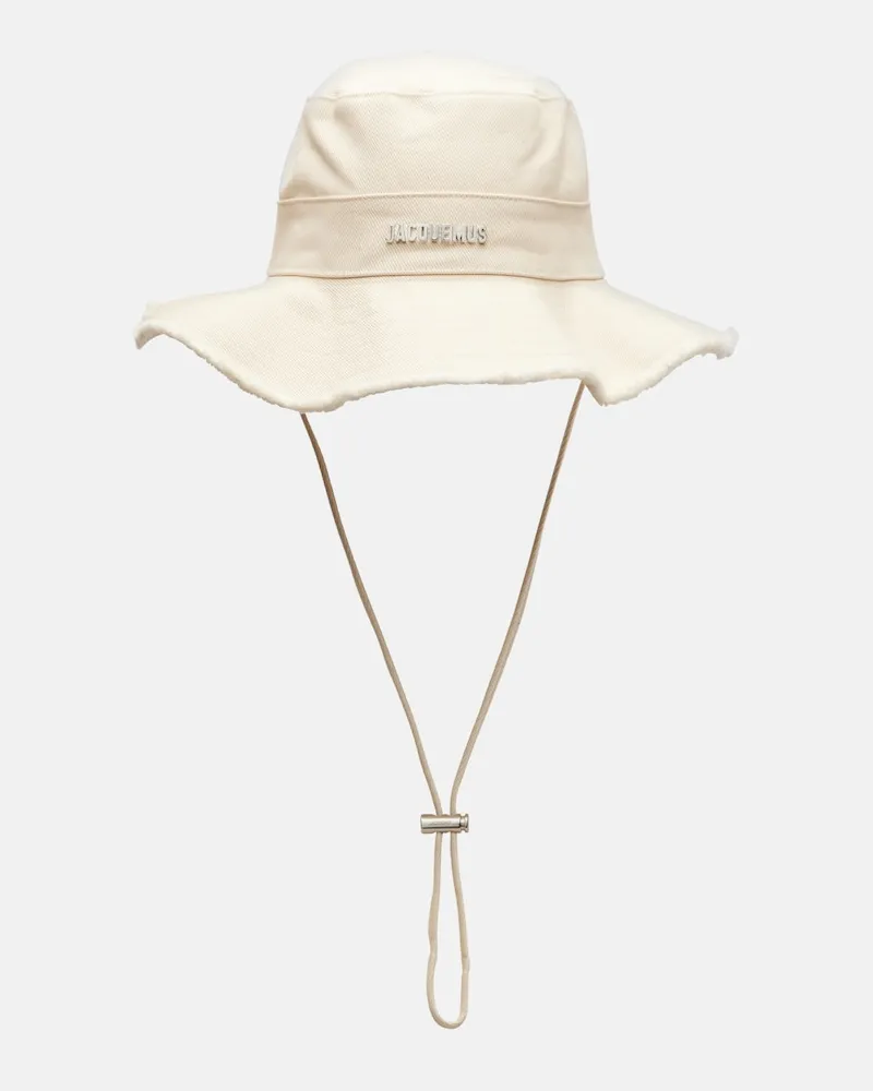 Jacquemus Hut Le Bob Artichaut aus Baumwolle Weiß