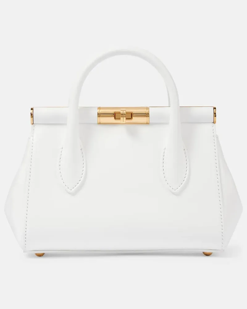 Dolce & Gabbana Tote Bag Marlene Small aus Leder Weiß