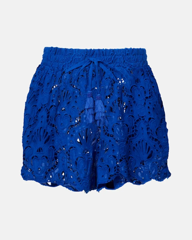 FARM Rio Shorts aus Baumwollspitze Blau