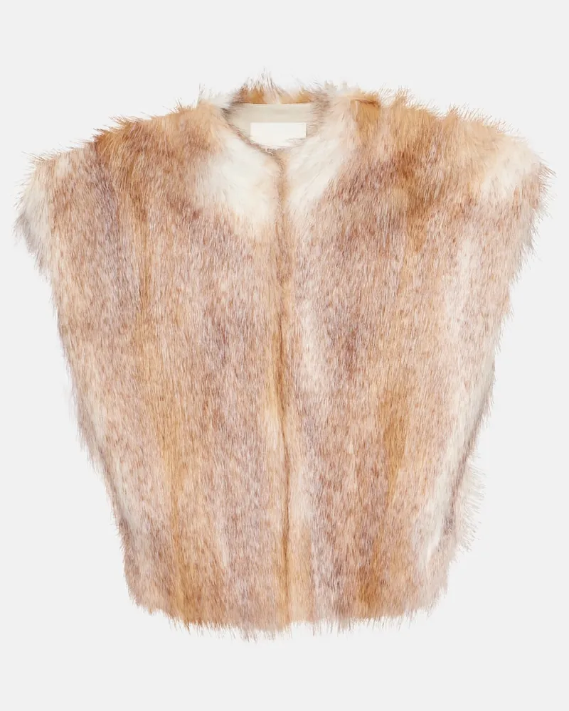 Isabel Marant Weste Alexina aus Faux Fur Nude
