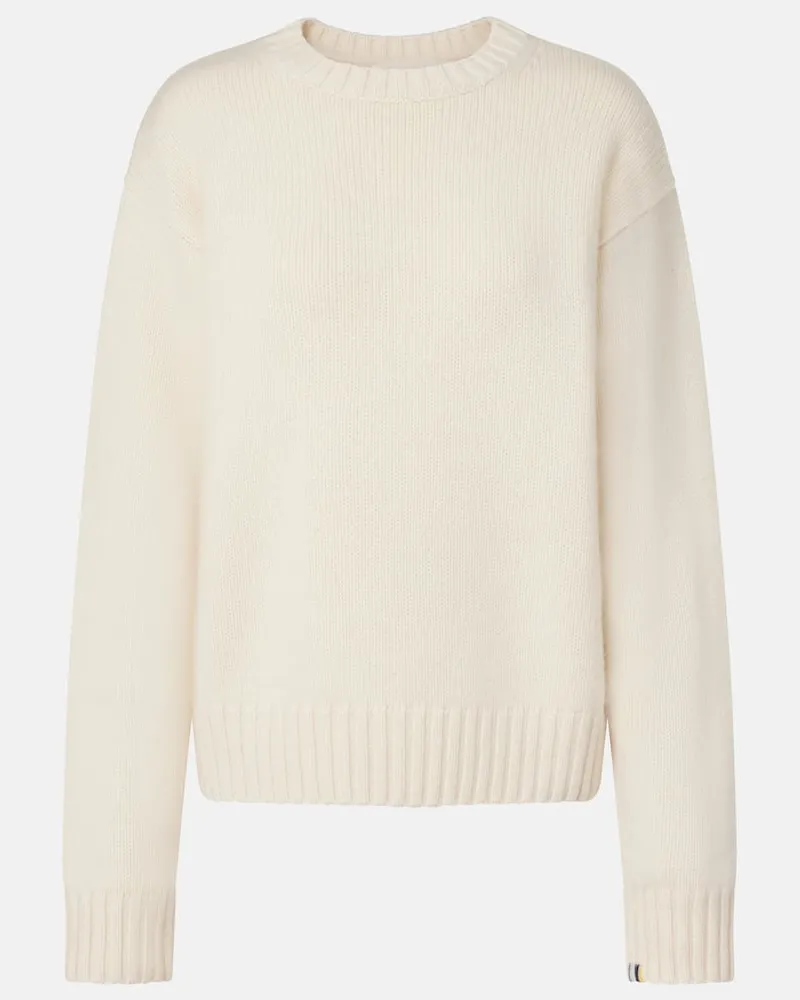 extreme cashmere Pullover Oldie aus Kaschmir Weiß