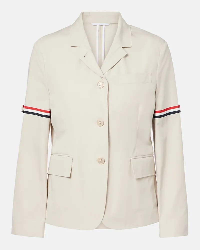 Thom Browne Jacke 4-Bar aus Baumwolle Beige