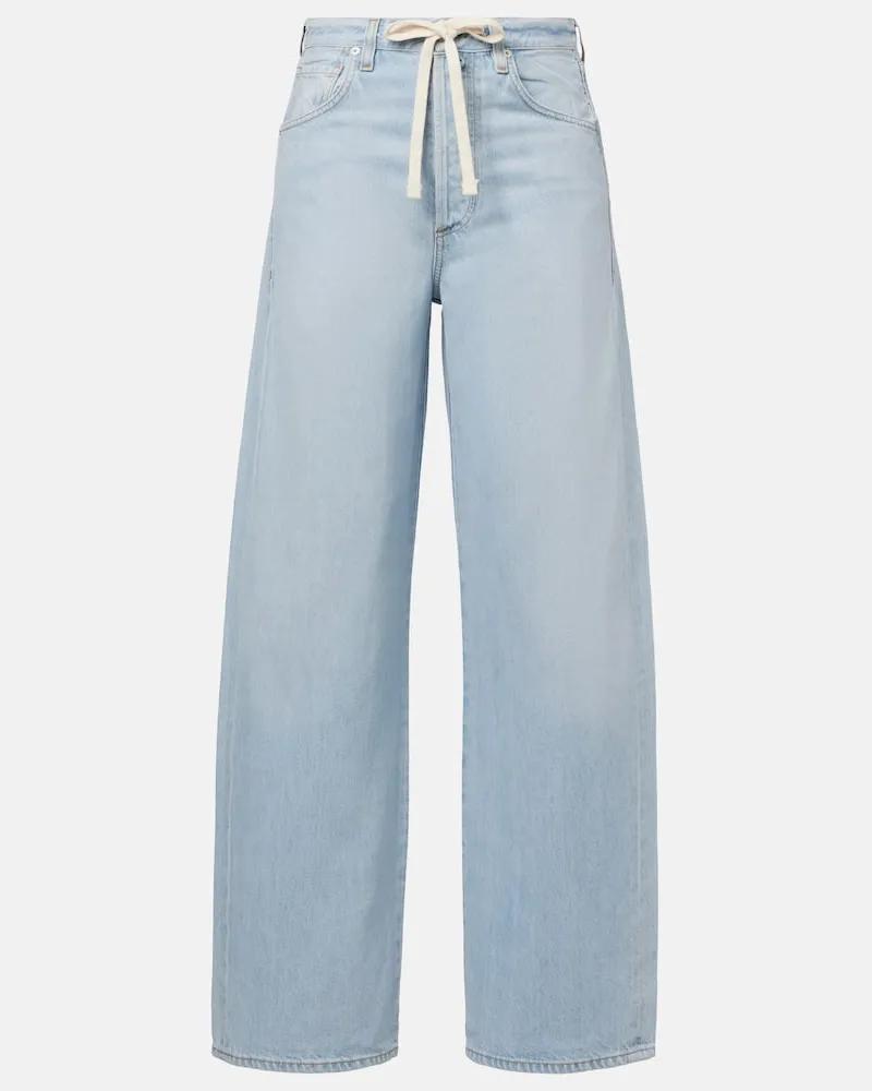 Citizens of humanity Low-Rise Wide-Leg Jeans Brynn Blau