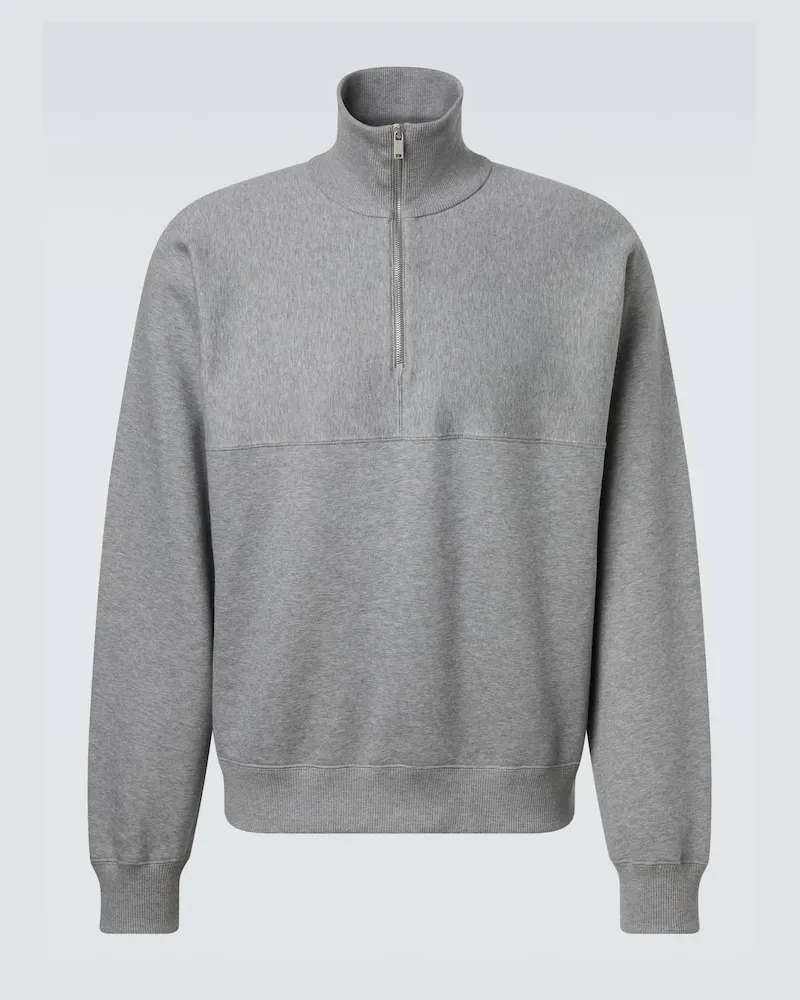 Jil Sander Sweatshirt aus Baumwolle Grau