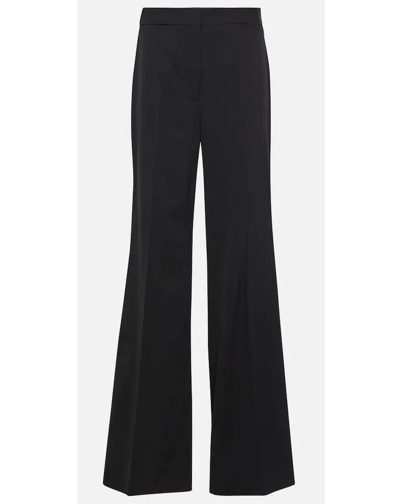 Stella McCartney Hose aus einem Wollgemisch Schwarz