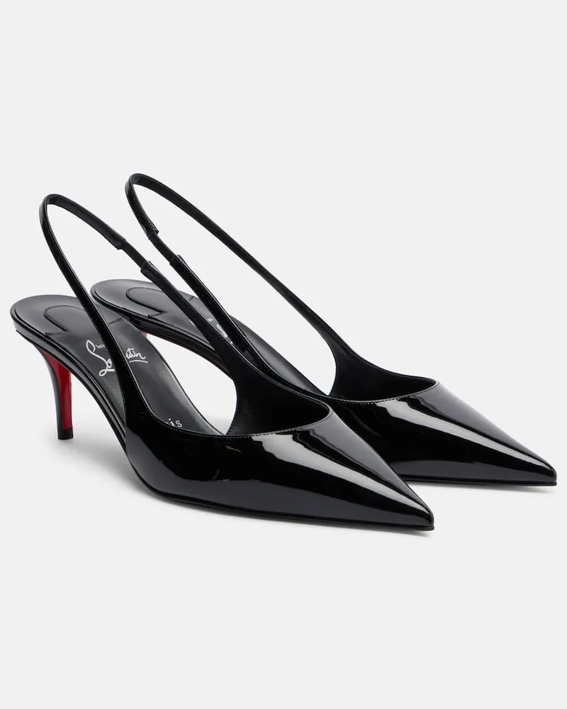 Christian Louboutin Slingback-Pumps Miss Z 60 aus Lackleder Schwarz