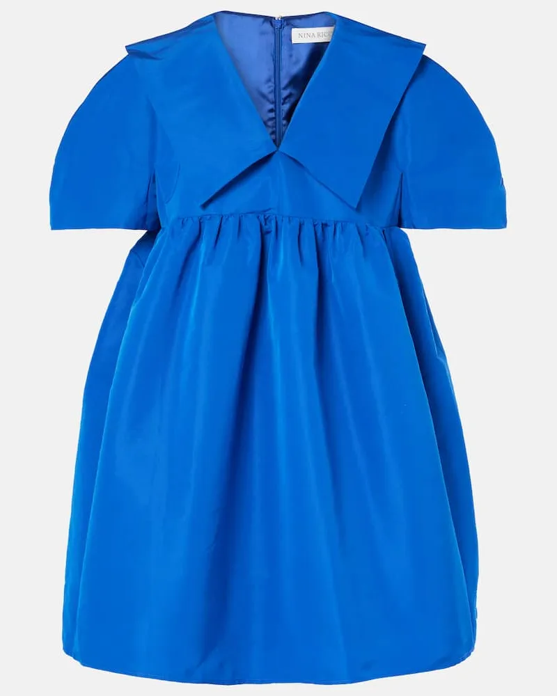 Nina Ricci Minikleid aus Faille Blau