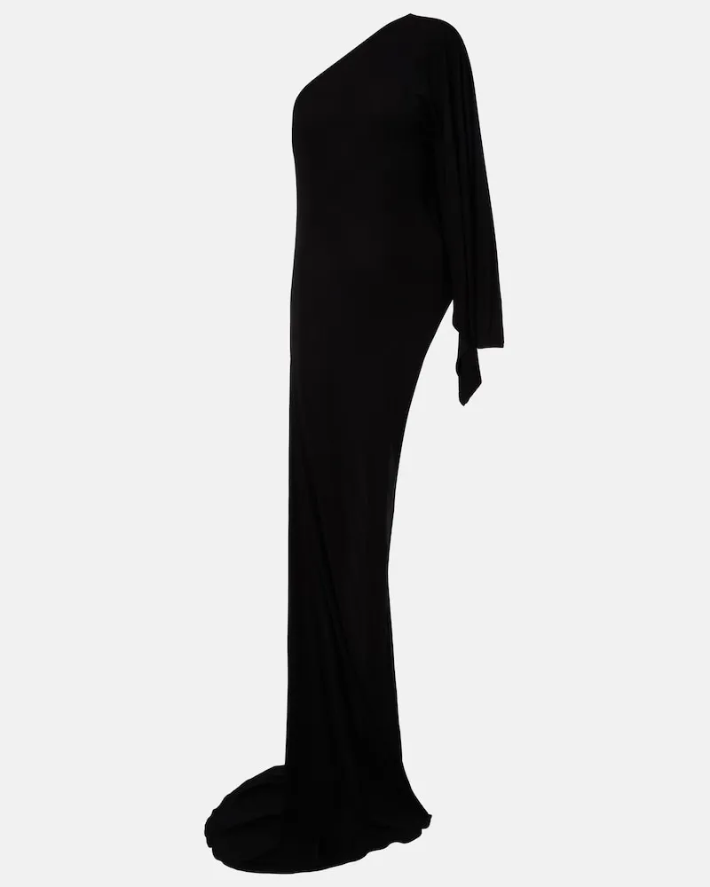 Gucci Maxikleid aus Jersey Schwarz