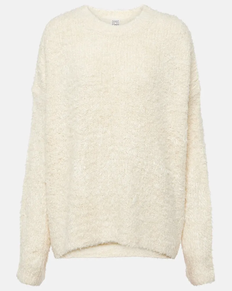 Totême Oversize-Pullover aus Seide Neutral