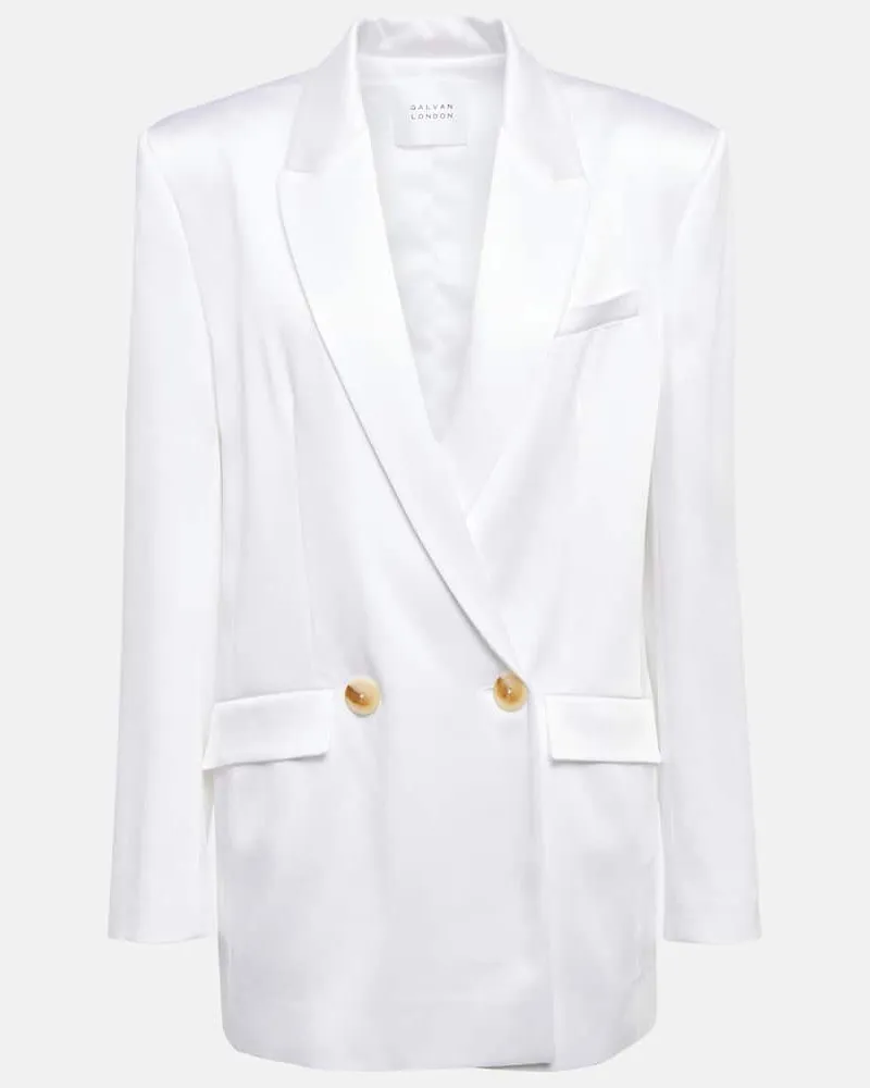 GALVAN BRIDAL Blazer Boyfriend Weiß
