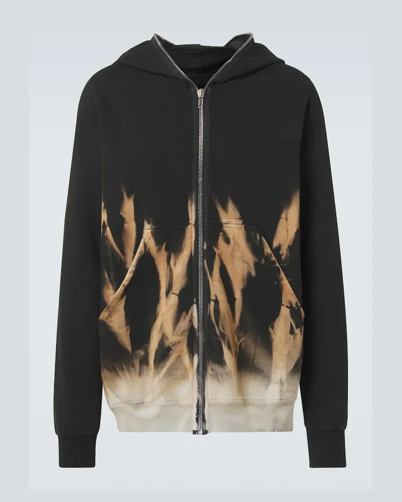 Rick Owens Kapuzenjacke Jumbo Gimp aus Baumwolle Schwarz