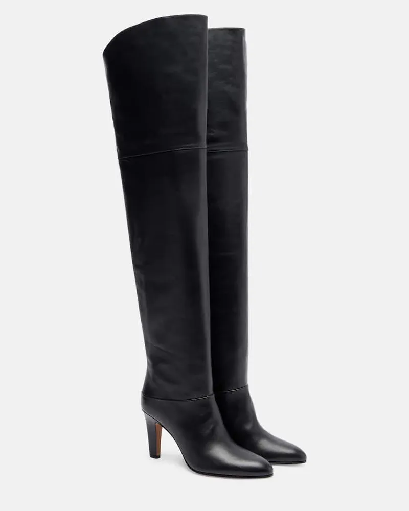 Chloé Chloé Overknee-Stiefel Eve aus Leder Schwarz