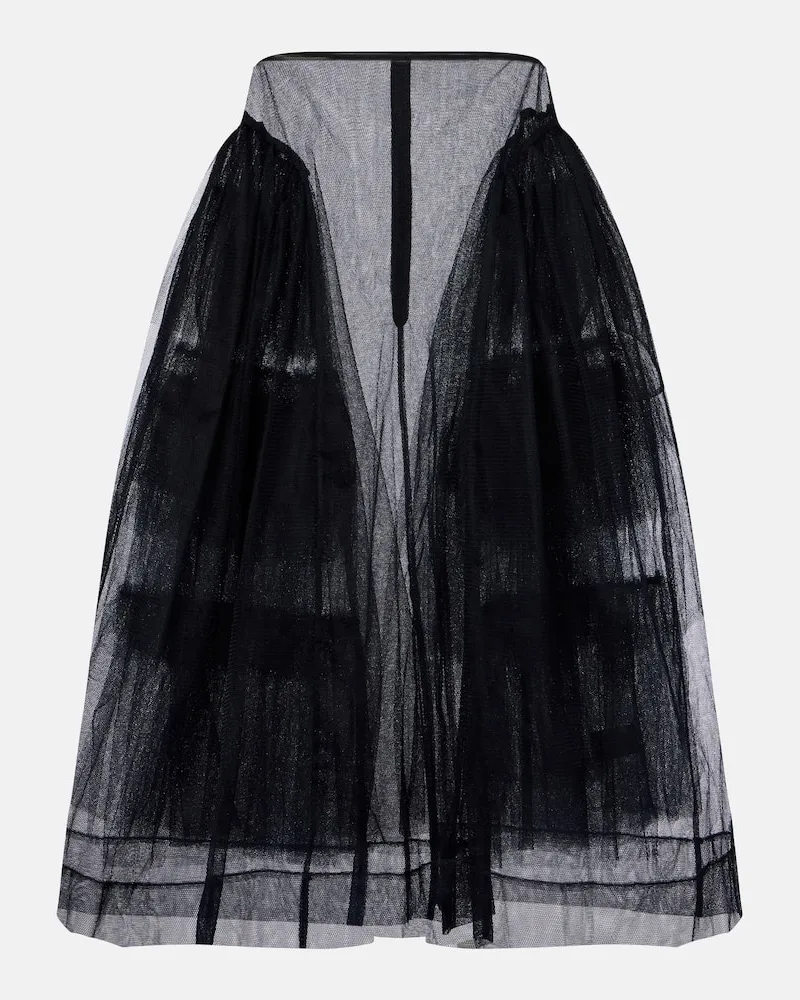 Simone Rocha Midirock aus Tüll Schwarz