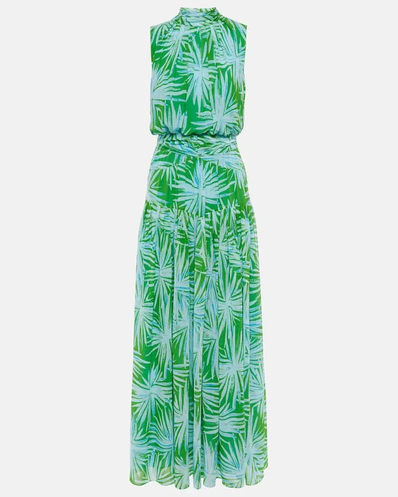 Diane von Furstenberg Bedrucktes Maxikleid Menon Grün