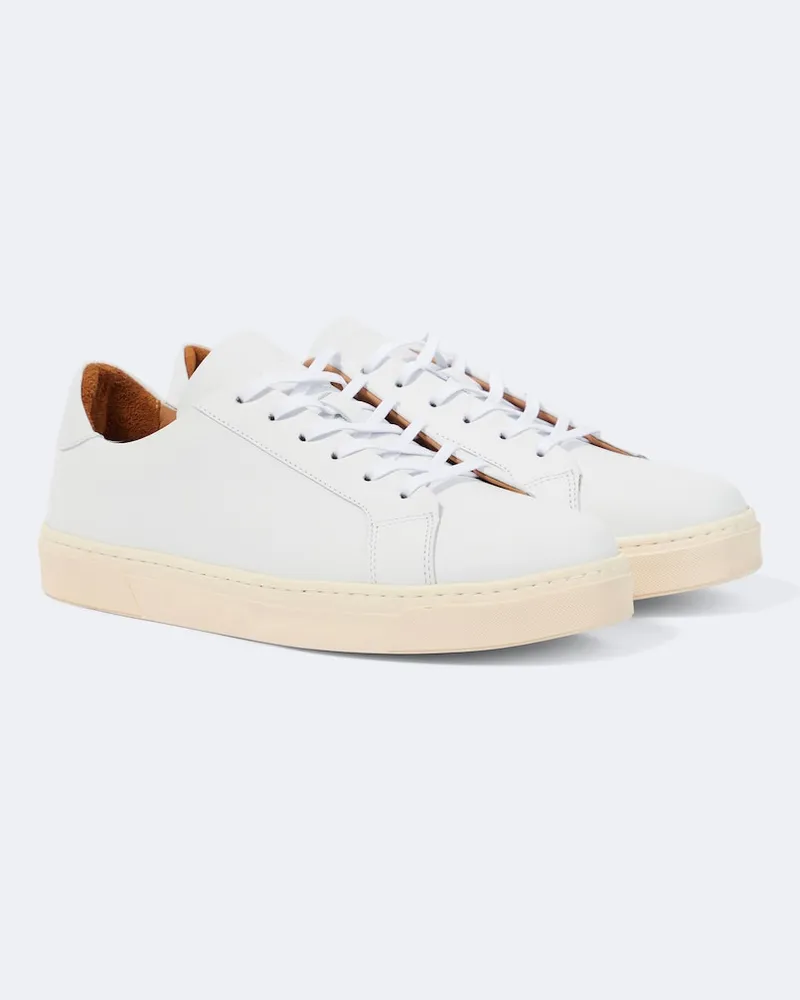 George Cleverley Sneakers Jack II aus Leder Weiß