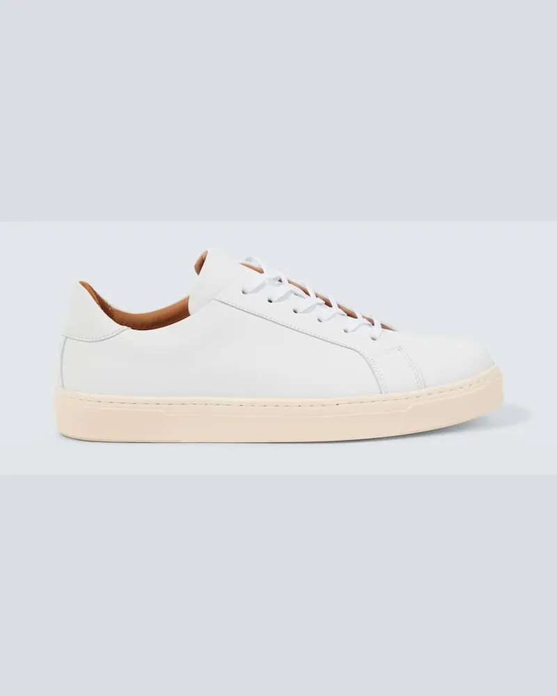 George Cleverley Sneakers Jack II aus Leder Weiß