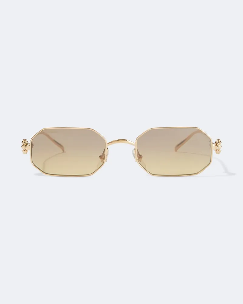 Cartier Eckige Sonnenbrille Clash De Cartier Gold
