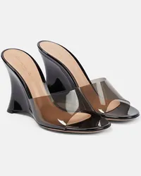 Gianvito Rossi Wedge-Pantoletten Schwarz