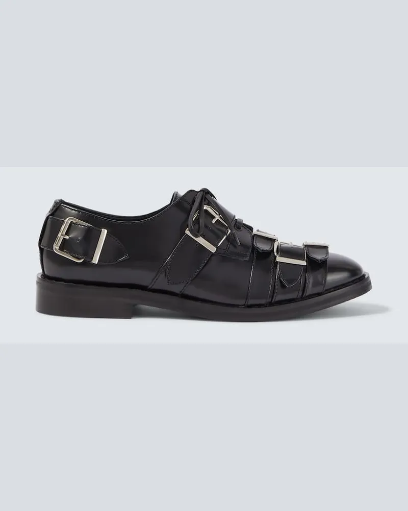 Simone Rocha Schnürschuhe aus Leder Schwarz