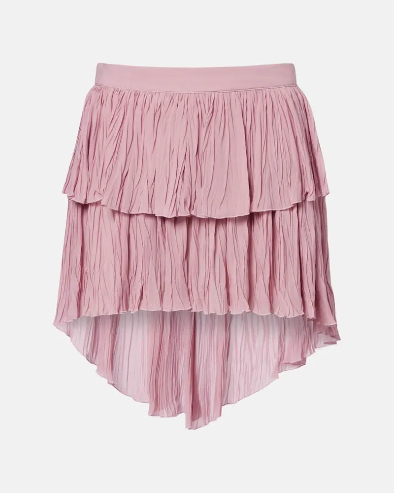 Blumarine Minirock aus Georgette Rosa