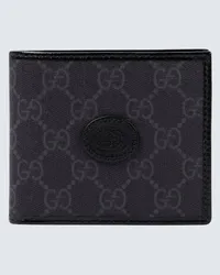 Gucci Portemonnaie GG Supreme aus Canvas Schwarz