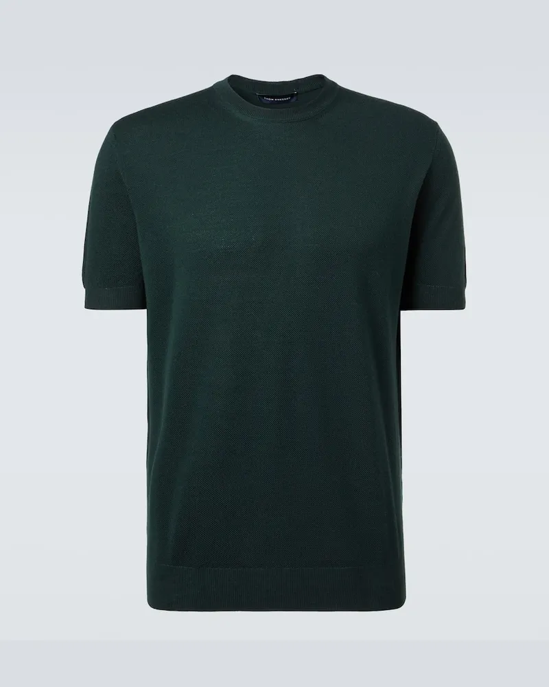 Thom Sweeney T-Shirt aus Wolle Grün